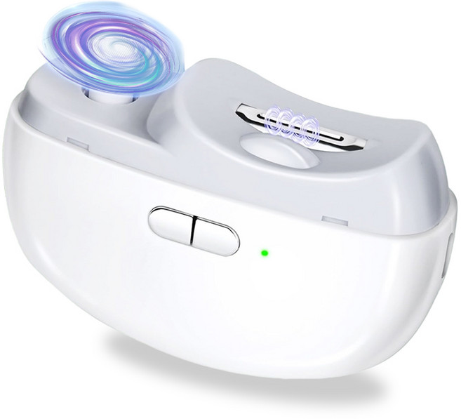 민루플 3in1 무선 저소음 휴대용 전동 손톱깎이 Type-c 충전식 led 조명모드 400mAh, 1개, 화이트