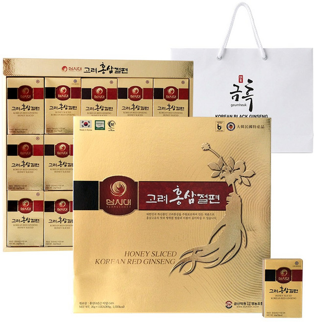 삼시대 고려 홍삼 절편 선물세트 (20g x 15개), 300g, 1박스