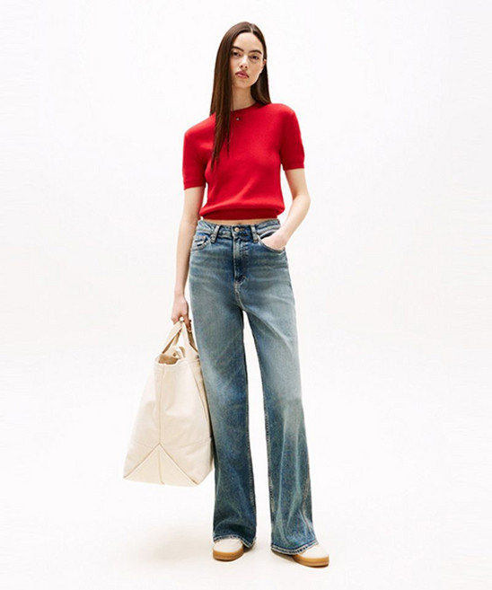 매장정품 TOMMY JEANS 타미진스 클레어 하이 와이드 데님 팬츠 (T32G0NEW30TWT11BK) T32G0NEW30TWT11BK 1751331