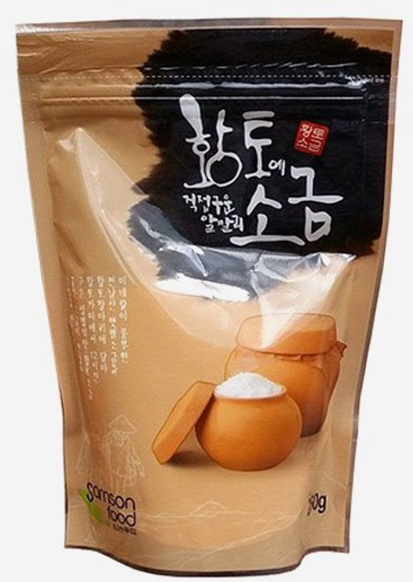 삼손푸드 황토에 직접 구운 알칼리소금 리필용 250g, 1개