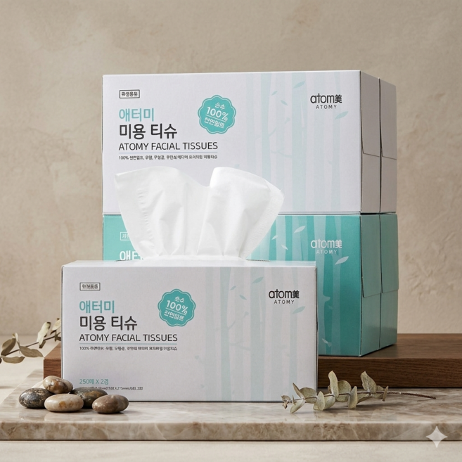 애터미 미용티슈 (250매X4개), 1000매, 1개