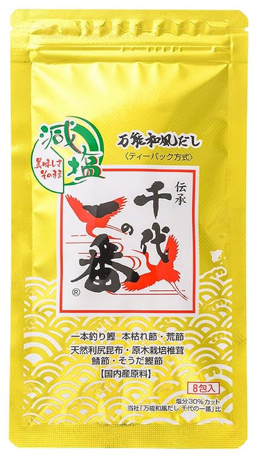 Chiyo no Ichiban 치요노이치반 저염 만능 화풍 다시 64g 8g 8포 3개입, 8개