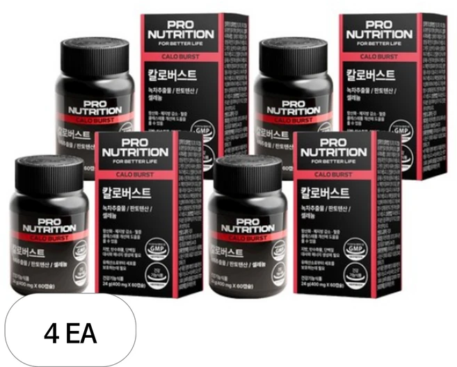 프로뉴트리션 칼로버스트 다이어트 보조제 체지방 감소, 60정, 4개 - 쿠팡