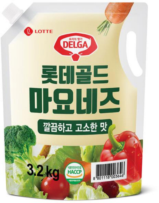 델가 롯데골드 마요네즈, 1개, 3.2kg