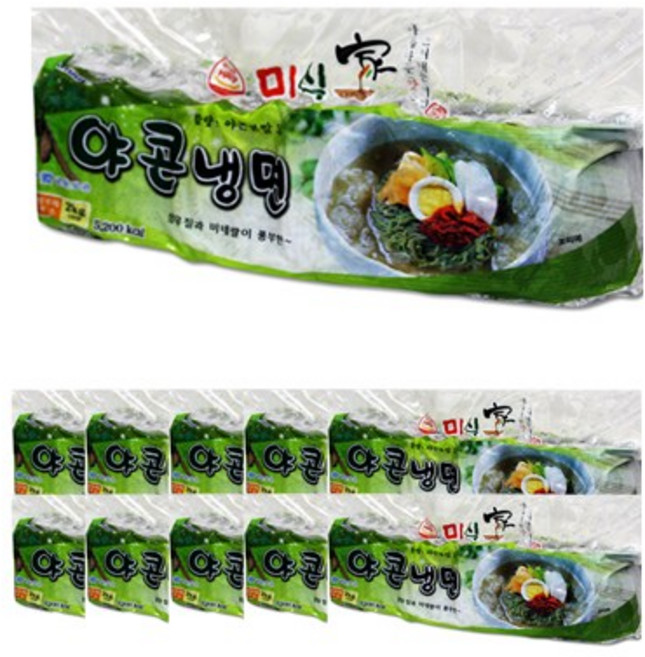 미식가 야콘냉면 2kg 1박스(10개), 10개