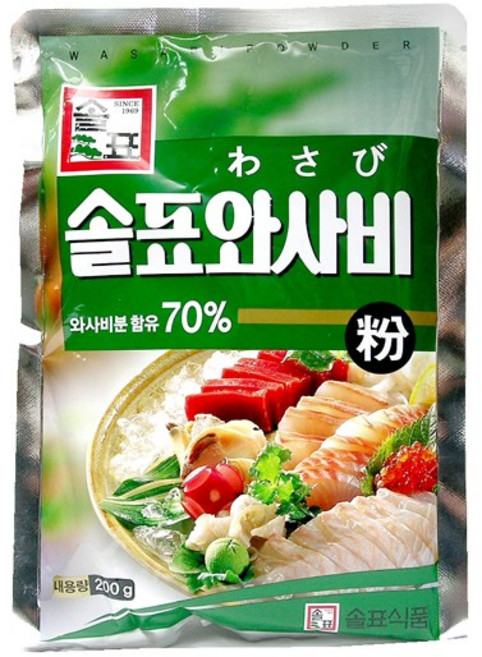 솔표식품 와사비, 200g, 1개