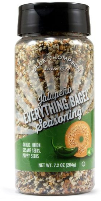 OLDE THOMPSON SINCE 1944 시즈닝 가루 양념 올드 톰슨 내슈빌 핫 플레임 스파이스 7.3온스, 모든 베이글 - 할라피뇨, 7.2 온스 (1팩)
