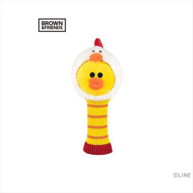 [라인프렌즈] 치킨샐리 우드유틸 커버 V2, 1개, 치킨샐리(옐로우)