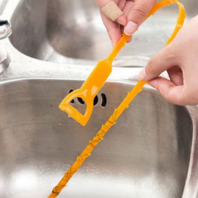 싱크대 청소 하수구 막힌 이물 배관 1+1 하수구막힘 세면대머리카락제거 배수구뚫기, 톱니이물질제거기1+1