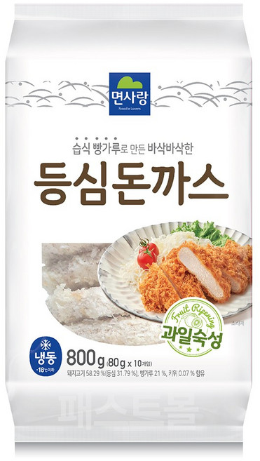 면사랑 등심돈까스 (80g ) 냉동, 800g, 1개