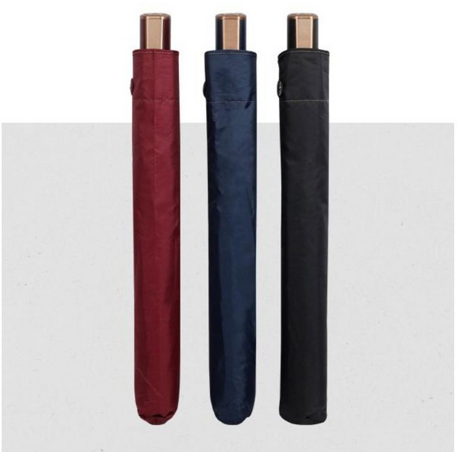 가파치 2단 실버 자동 우산 가벼운 경량 접이식 휴대용 튼튼한 우산