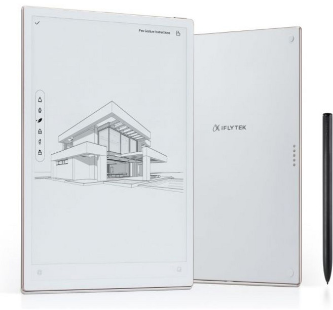 iFLYTEK 아이노트 2 10.65인치 대화면 AI 노트 필기 태블릿 E 잉크 태블릿 펜 음성-텍스트 전사 기능이 있는 4.2mm 전자 노트북 다국어 ChatGPT 지원, AINOTE 2