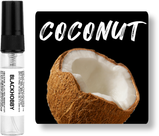 [3+1] 블랙하비 코코넛 베스트 10종 드레스퍼퓸 / 사탕수수 발효 베이스 사용, 1개, 4ml, 379. 코코넛