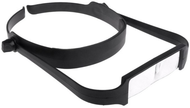 핸즈프리 멀티 배율 돋보기 확대경 헤어밴드 정밀작업 4종류, 1개, 핸즈프리 머리밴드 확대경 멀티 배율 작업용 돋보기