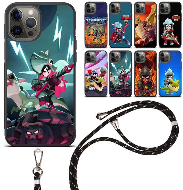 브롤스타즈 드라코 스트랩 케이스 갤럭시 Z플립3 Z플립4 Z플립5 Z플립6