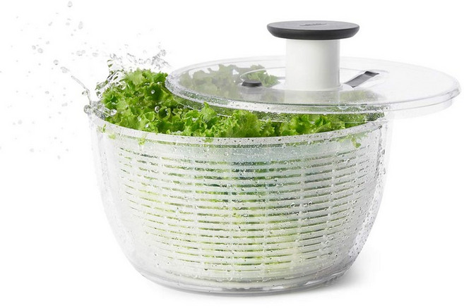 OXO 샐러드 스피너 야채 배수기 큰 원형