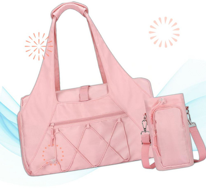 Outplea 아웃플레아 여자 운동 가방 20L 소형 짐 더플백 물병 홀더 슈즈 수납공간 QT