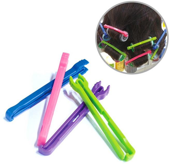 동해 아이롱 고정 핀 20개입(색상랜덤) 파마집게 롯드, 1개