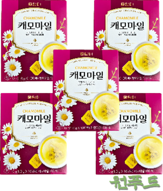 담터 캐모마일 삼각티백, 1g, 10개입, 5개