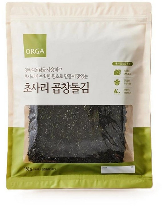 올가 초사리 곱창돌김 50매, 1개