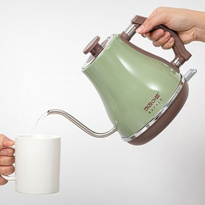 프리미엄 핸드 드립 전기 포트 올스텐 보온 티팟 무선 주전자 소형 커피포트