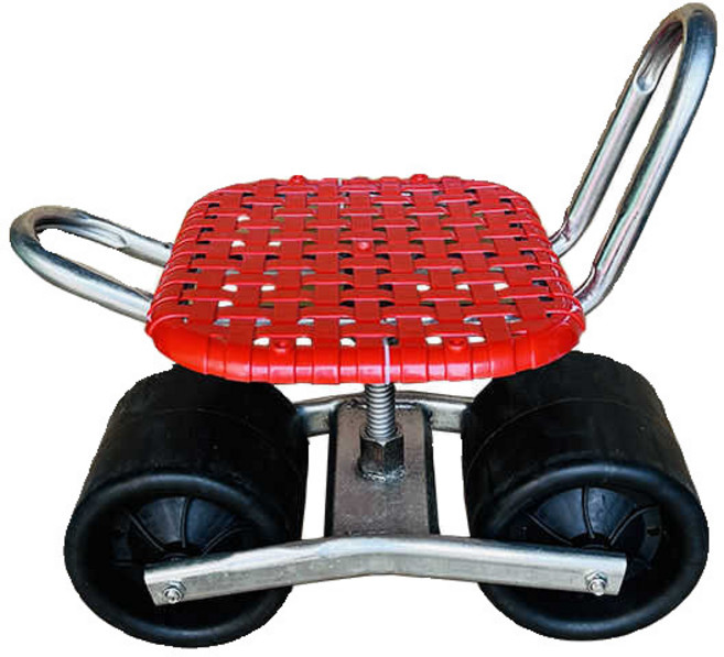 이동식 360도 회전 작업의자 소형 농사 효율성 향상 둥근 스툴형 바퀴달린, 블랙 바퀴 1개 하중 10.5kg