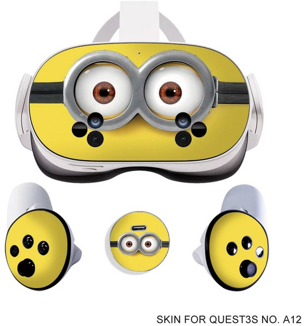 메타 퀘스트 3S VR 컨트롤러 액세서리 스킨 스티커 Oculus 비닐 보호 커버 데칼 할로윈 패턴