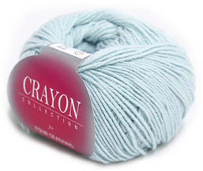 [앵콜스] 크레용실 낱개(10+1) 인형실 소품실 면사 뜨개실 털실, 50 파스텔 연하늘, 1개