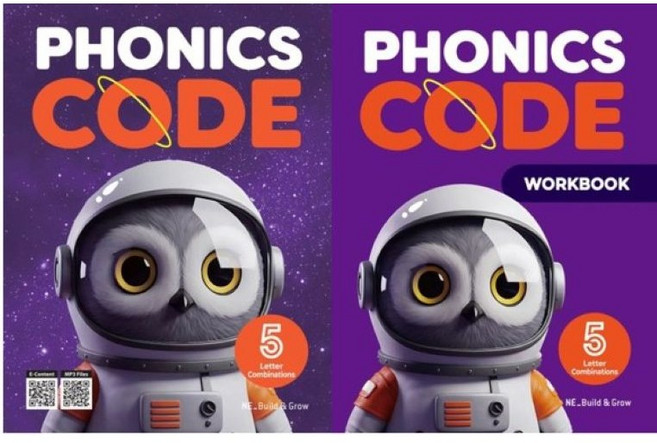 Phonics Code 5 교재+워크북 세트(전2권) With QR, Build & Grow, 초보자