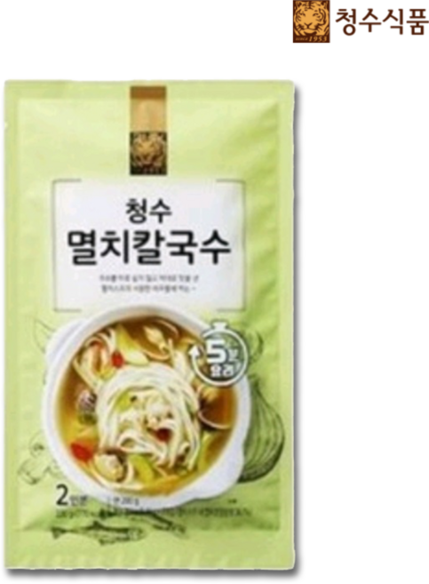 청수식품 청수 멸치 칼국수, 2개, 220g