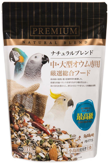 金瑞成鳥園 全方位飼料-中大型鸚鵡 上等穀物蔬菜營養配方, 2027.06.01, 1個