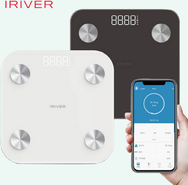 스마트 인바디 체지방측정 체중계 고급 (앱), SB-H301B, 화이트, 1개
