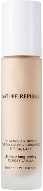 네이처리퍼블릭 프로방스 에어 스킨 핏 원데이 래스팅 파운데이션 32ml, 1개, P21로지바닐라