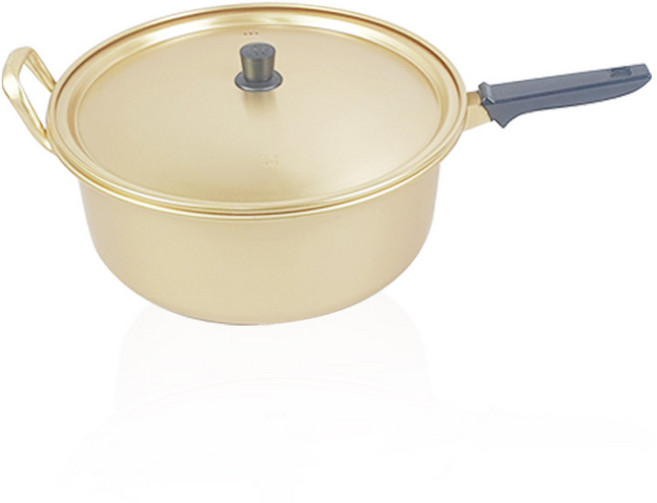 황냄비 양수냄비 라면 양은냄비 캠핑 노란냄비 (14cm~40cm), 편수 30cm