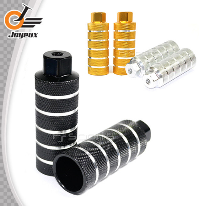 자전거 대형 알루미늄 보조발판 발받침 BMX발판, 실버, 1개