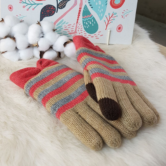 리본 주니어 니트장갑 TN-1401