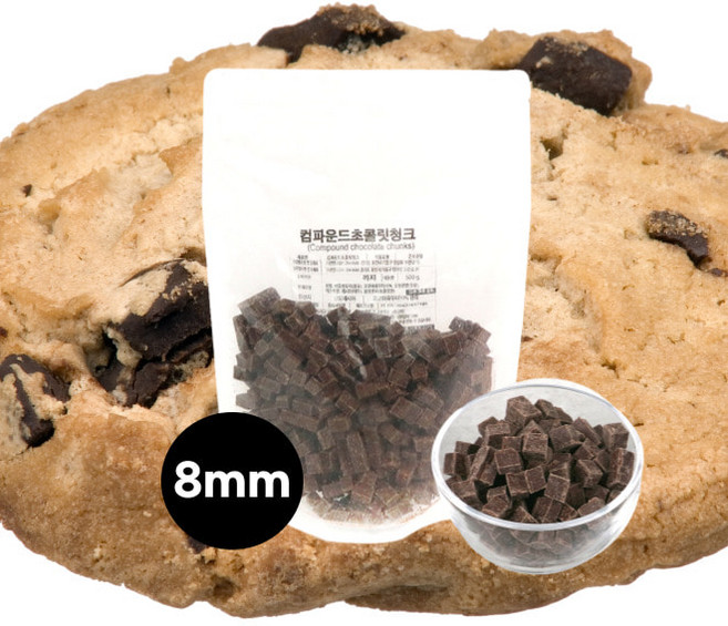 500g)빅사이즈초코청크 8mm, 500g, 1개