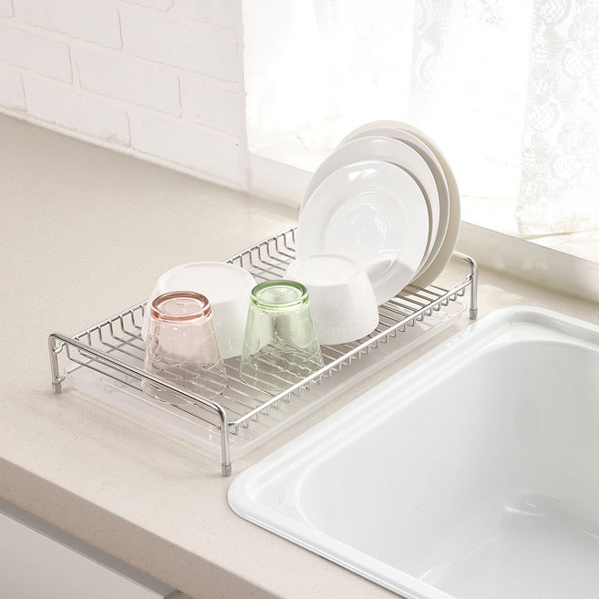 국내산 백화점 상품 스텐 미니식기건조대 설거지 건조대 씽크대 설거지 거치대 치코 설겆이 1단 두패밀리
