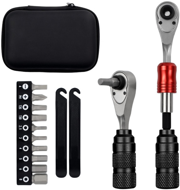 라쳇 렌치 세트 휴대용 체인공구 자전거 공구세트, 1세트