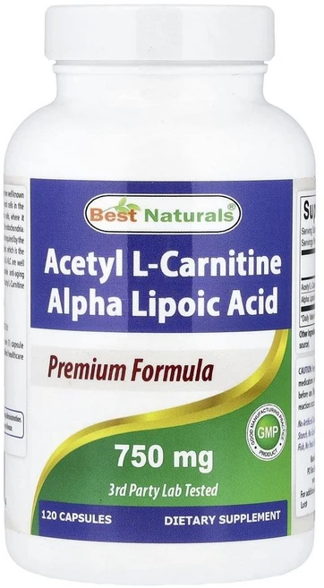 베스트 내추럴스 아세틸 L-카르니틴 알파 리포산 Best Naturals Acetyl L-Carnitine Alpha Lipoic Acid 120정, 1개 - 쿠팡