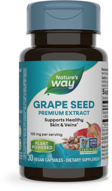 포도씨 추출물 비타민C 100mg 함유 30비건캡슐 네이처스웨이, 30정, 1개 - 쿠팡