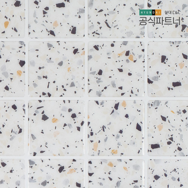 손쉽게 붙이는 보닥타일 - 옐로 테라조(BSW13) 셀프인테리어 DIY 점착식 타일, BSW13, 1개