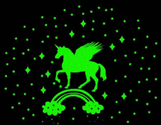 이지오케이 냄새걱정없는 대형 야광스티커, 페가수스, 페가수스