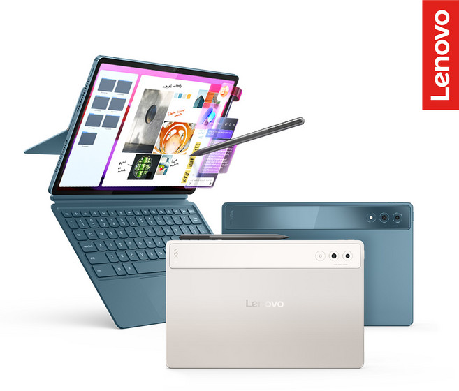[Lenovo Certified] 레노버 Yoga Tab Plus AI 256GB 16GB 고성능 테블릿, 틸 그린