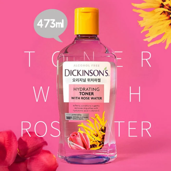 위치하젤 하이드레이팅 로즈워터 토너 473ml, 2개 - 쿠팡