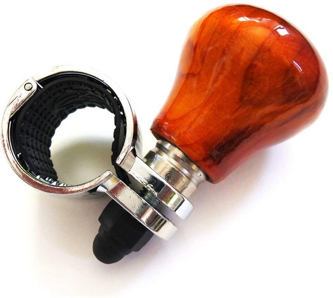 국제산업 자동차 국산 원목 파워핸들 봉 승용 트럭 화물차 전차종 적용가능, 밝은색