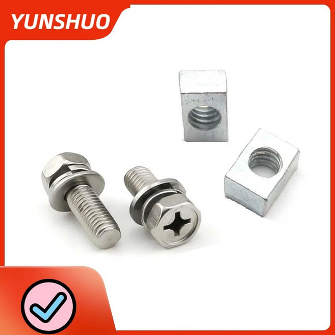 스테인레스 스틸 오토바이 X16MM 터미널 키트 너트 M6X12MM 스쿠터 볼트 M6 사각 배터리 M5X10MM M5X12MM, 1개