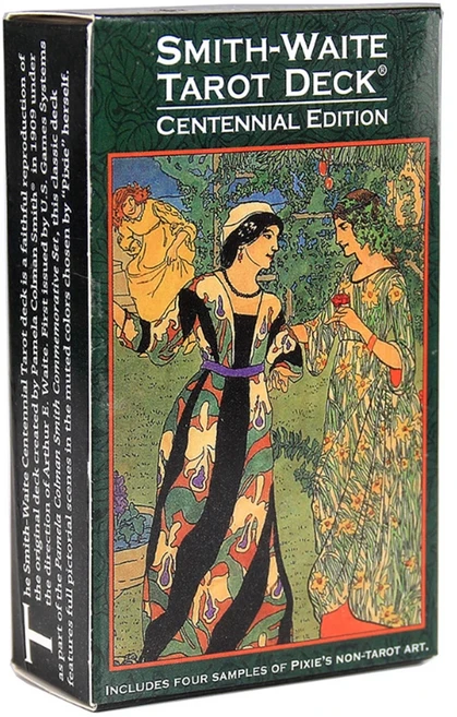 아르누보 라이더 웨이트 타로 카드 초보자를 위한 데크 세트 예언 점술 가족 파티 운명, 04 Tarot Card-B
