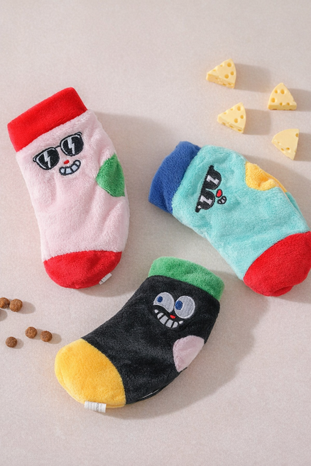 [푸들나무] 바스락 미니 노즈워크 양말 3종세트