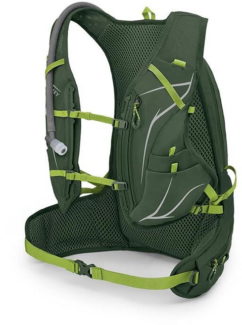 오스프리 Osprey Duro 15L 남성용 러닝 하이드레이션 조끼 유압 저장소 포함 팬텀 그레이/토피 오렌지 라지/XL 226524 7090281218, 해초 그린/리몬, 1개